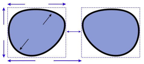 Diagrama de medidas de la montura